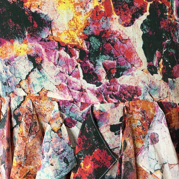 CHLOE OLIVER -Printed flounce hem dress - Picture 4 of 4